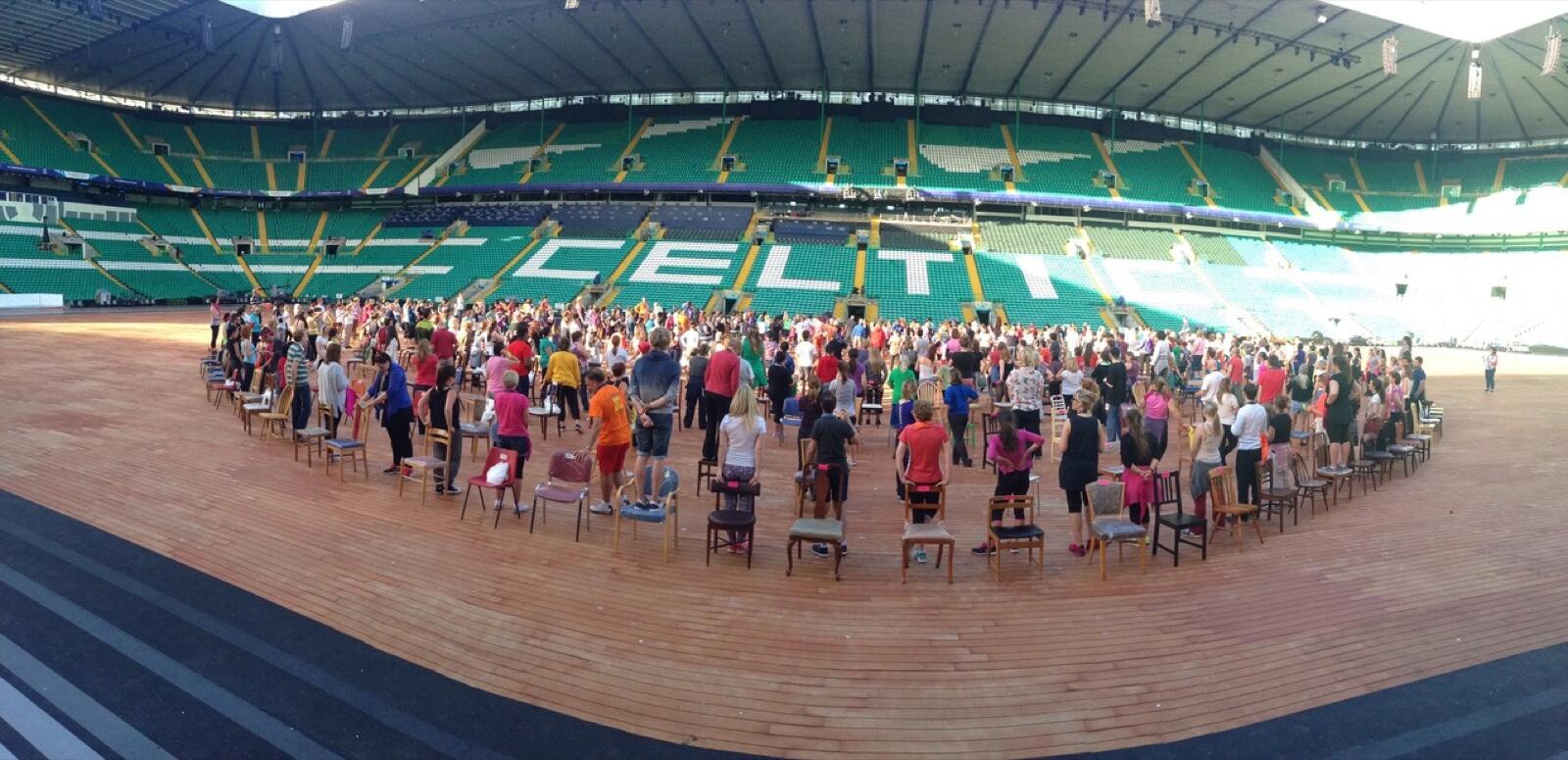 Stadium preparations at the Glasgow 2014 Commonwealth Games